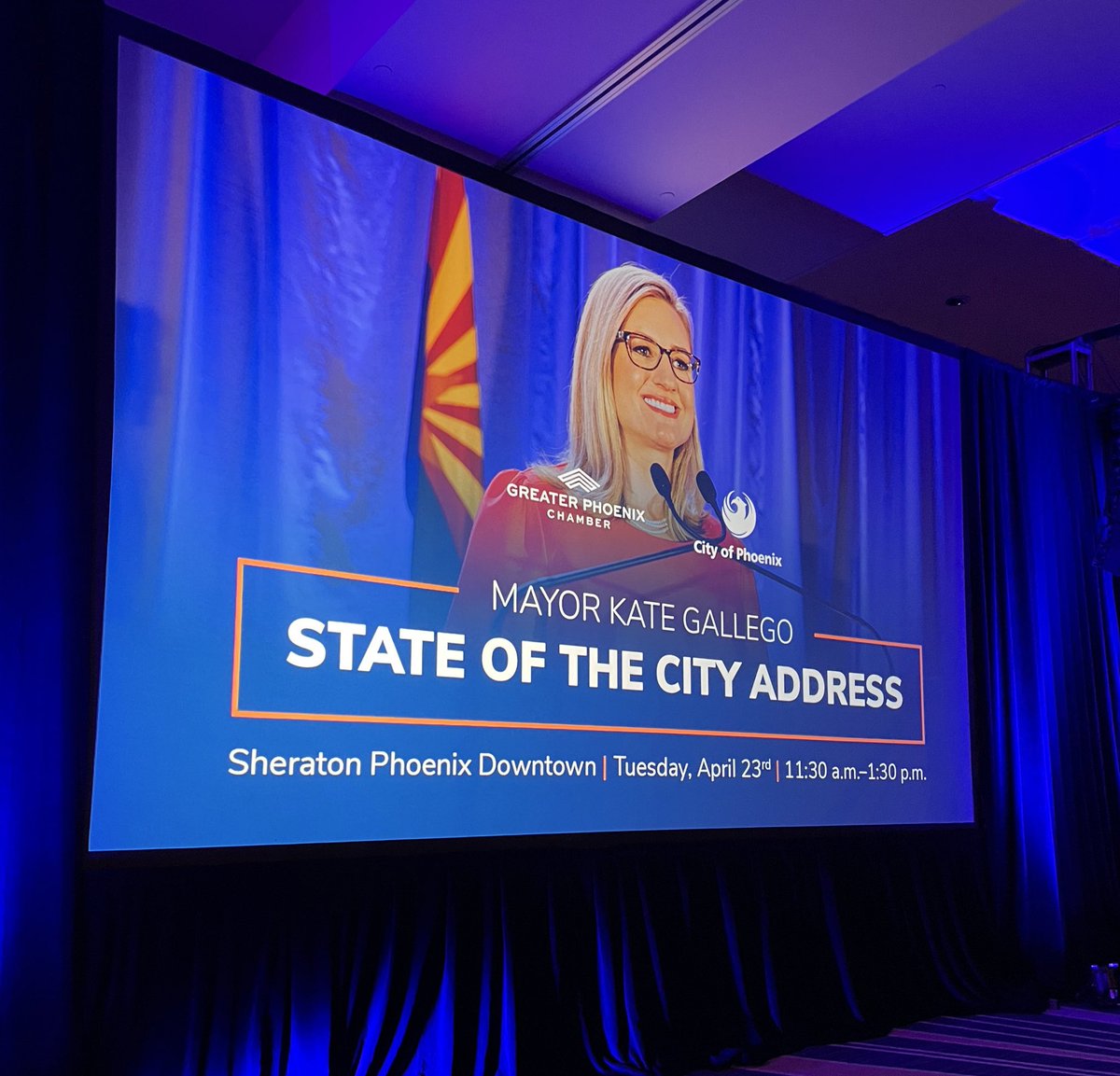 Thank you to the @phxchamber for a wonderful State of the City Address Luncheon. We thank @MayorGallego for being a wonderful leader for the @CityofPhoenixAZ and we look forward to the future! ☀️