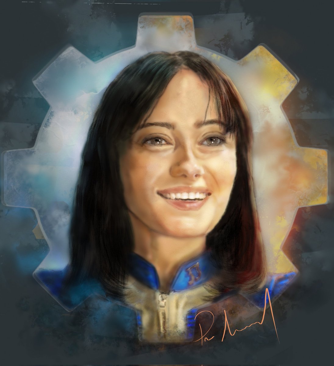 This painting is finally finished! 🎨
Featuring a portrait of Lucy portrayed by the stunningly talented Ella Purnell from <a href="/falloutonprime/">FALLOUT⚡️</a> series.
Amazing series and amazing cast, hope you guys enjoy this one! More stuff to follow soon! 
#fanart #painting #FalloutOnPrime