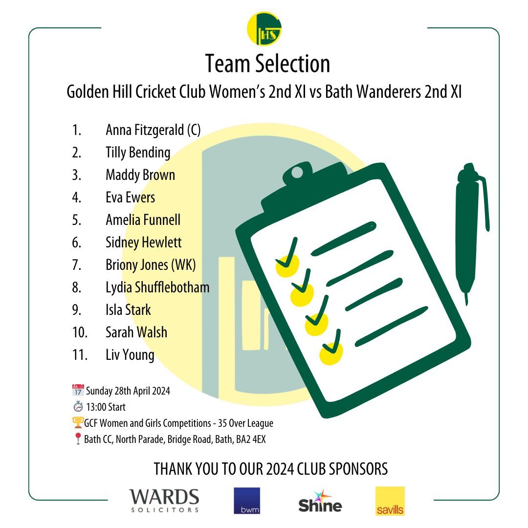 The 2024 league season is finally here and we're heading to @bathcricket for our first fixture this Sunday! Spectators welcome! #upthehill #cricket #womenscricket #leaguecricket #wegotgame #hergametoo