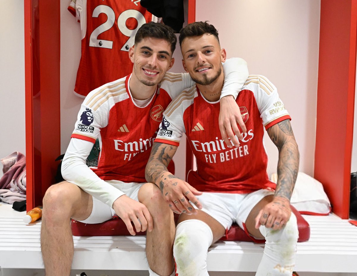 Kai Havertz and Ben White
 #ARSCHE