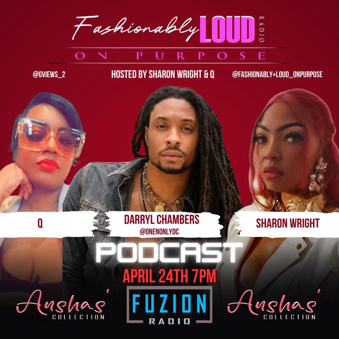 🎙 Tomorrow catch me on the 'Fashionably Loud On Purpose' Podcast with Sharon Wright & Q at 7pm on @myfuzionradio‼️ Be sure to TUNE IN‼️ #podcast #fashionablyloudpodcast #entertainment #talking #QandA #interview #conversation