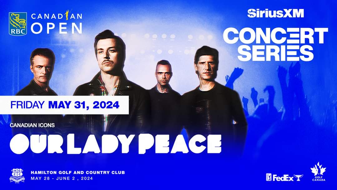 BryanCrawford40's tweet photo. 🎶 Lineup for Friday &amp; Saturday night at the @SIRIUSXM ConcertSeries at the @RBCCanadianOpen has now been announced. 

🎸#OurLadyPeace &amp; #JULYTALK take the stage Fri, while #JoshRoss and #LindsayEll take the stage Sat.🤠  

And we might even have 1 more thing up our sleeve 😉 https://t.co/90X4hoWTD7
