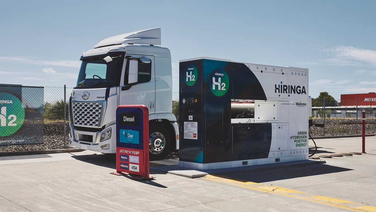 Green hydrogen network opens: Network is positioned to service 95 per cent of the North Island’s heavy-freight routes. 
#hiringaenergy #greenhydrogen #refuelling #emissions #heavyvehicles #waitomogroup #trgroup #wiri #terapa #palmerstonnorth #carnews 
buff.ly/3Qh0Jgf