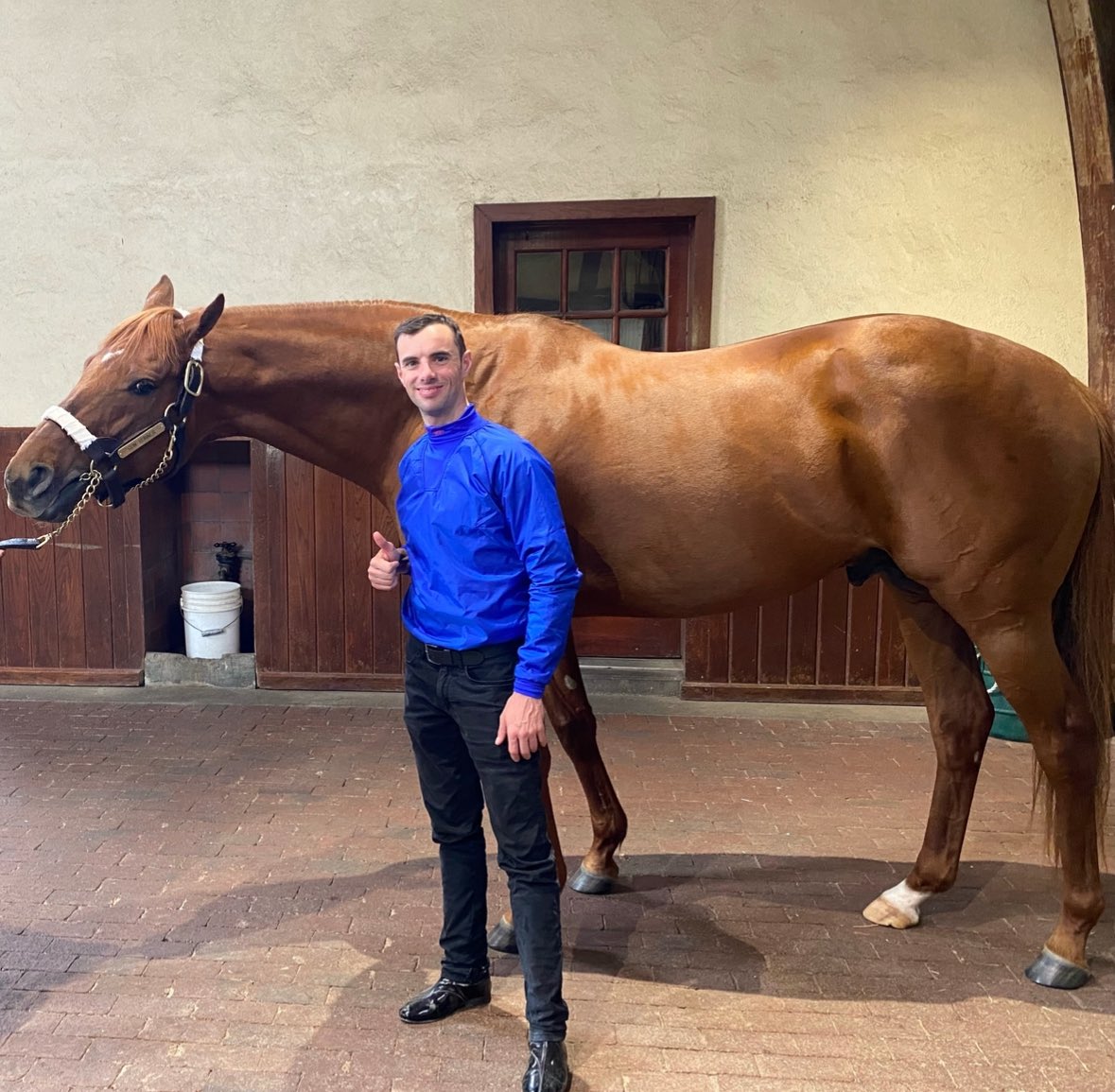 Congratulations to my boy Gun Runner newly inducted into the Hall of Fame! So many great memories with you. @Three_Chimneys