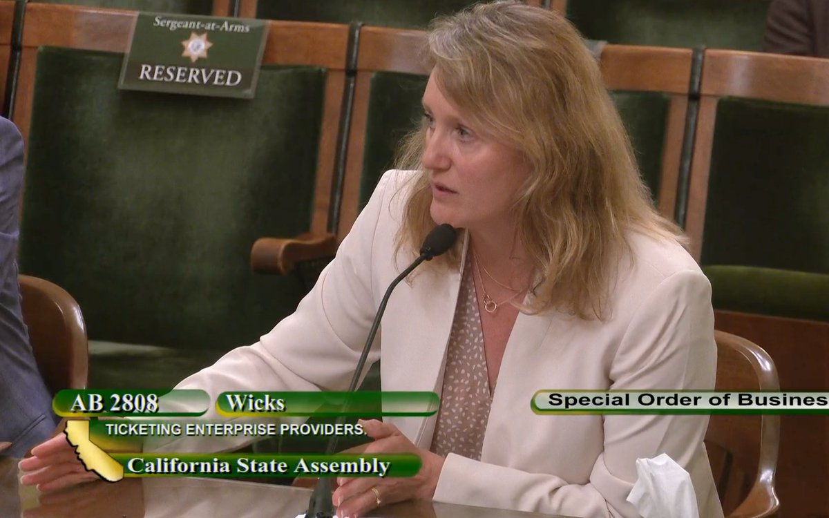 Executive Director, Robert Herrell, testifying before Asm. Privacy and Consumer Protection Committee for #AB2808 authored by @BuffyWicks. 

AB 2808, seeks to reduce prices and increase ticket availability. Make consumers a priority – NOT billionaire sports team owners.