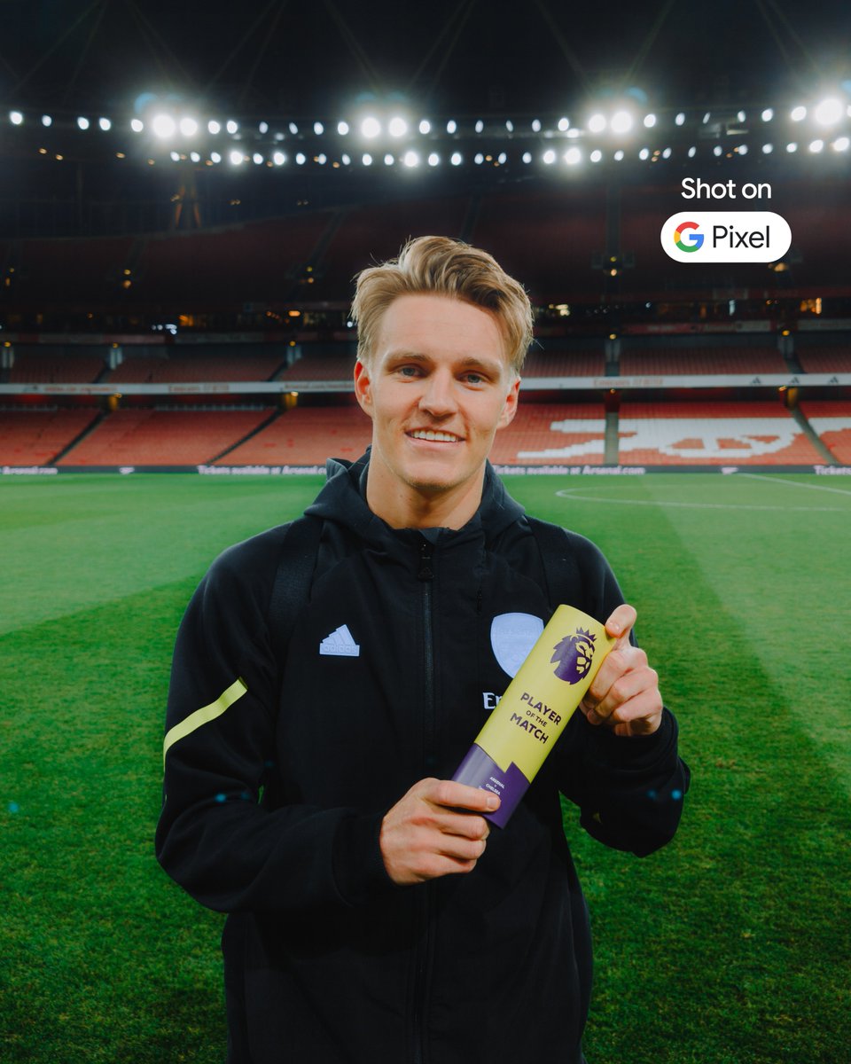 Premier League Player of the Match: Our ørchestrator, Martin Ødegaard💫 Shot on Google Pixel📱