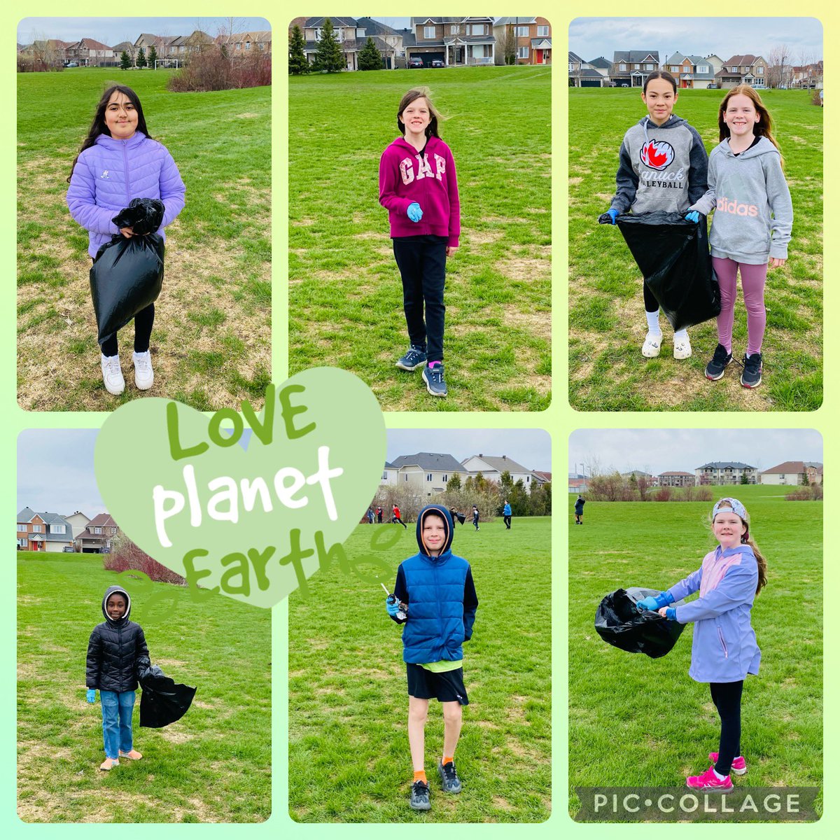 Ss @StDominicOCSB had a great time taking part in the “Cleaning the Capital” campaign today! @ottawacity @EcoSchoolsCAN #ocsbEarth @ocsbEco #ocsbOutdoors 🌎