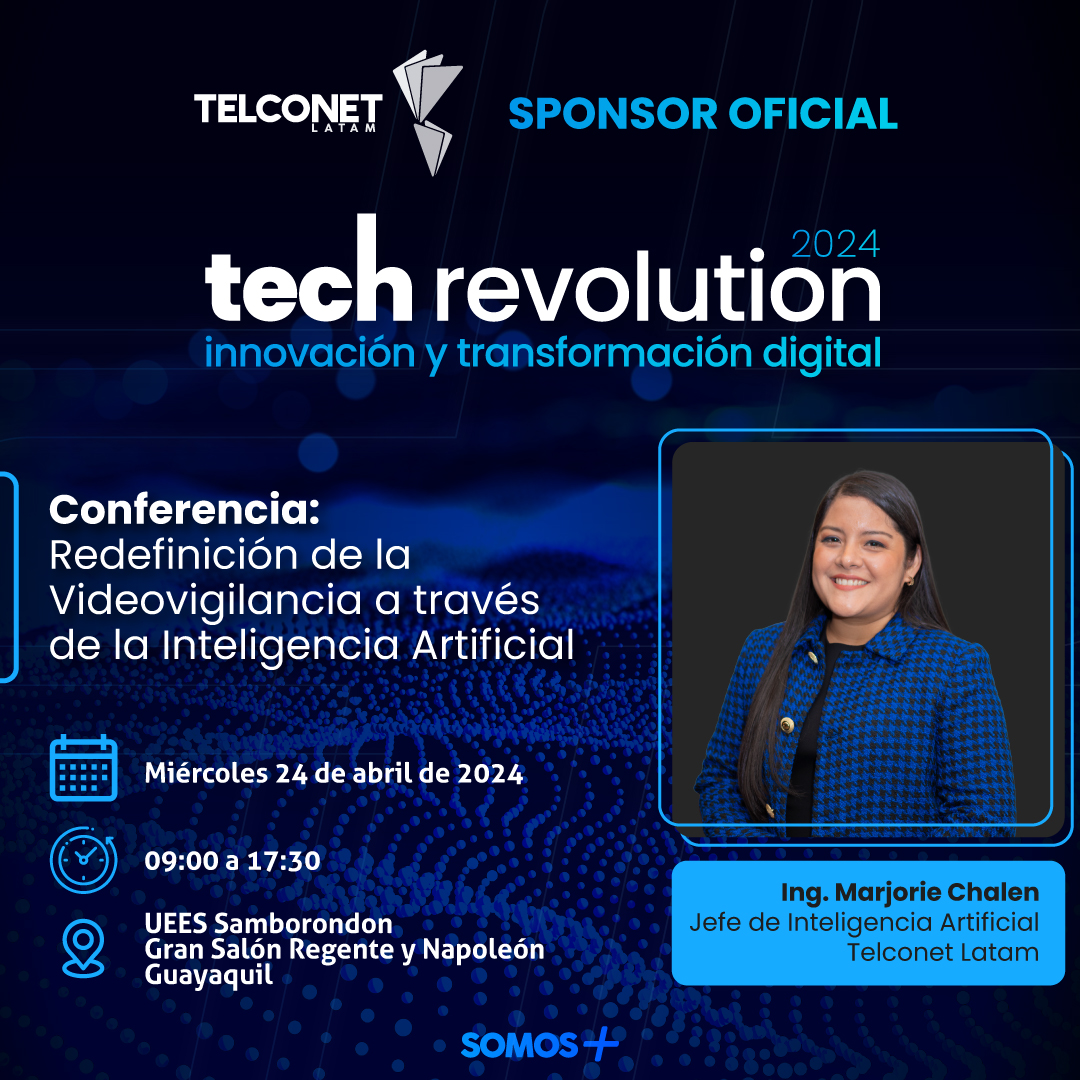 Somos sponsor oficial de 'Tech Revolution 2024' un evento imperdible para líderes empresariales, emprendedores y entusiastas de la tecnología. 🤖🌟 #TechRevolution2024 #TelconetLatam #InteligenciaArtificial