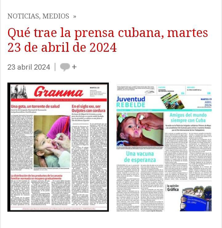 La prensa #cubana tiene 'variedad de noticias'. La prensa cubana es un copia y pega👇