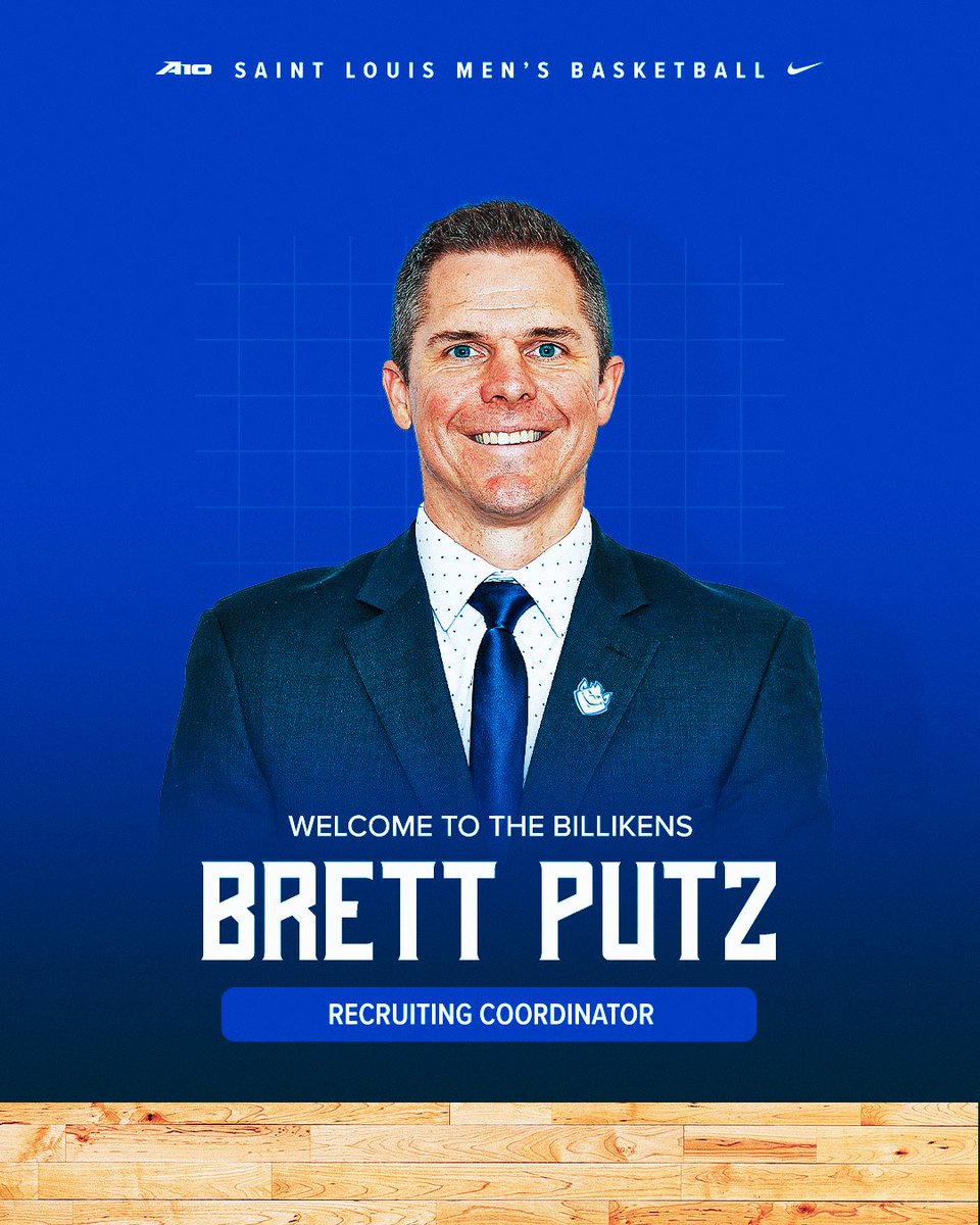 Welcome to Saint Louis! Join us in welcoming Recruiting Coordinator Brett Putz to SLU! #SLUBillikens x @CoachPutz