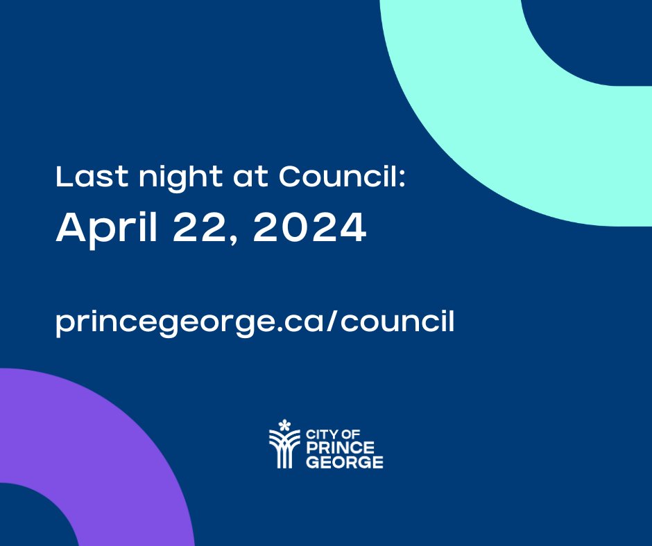 It was a big meeting last night at Council! Read the highlights and associated reports on our website now: princegeorge.ca/city-hall/news…