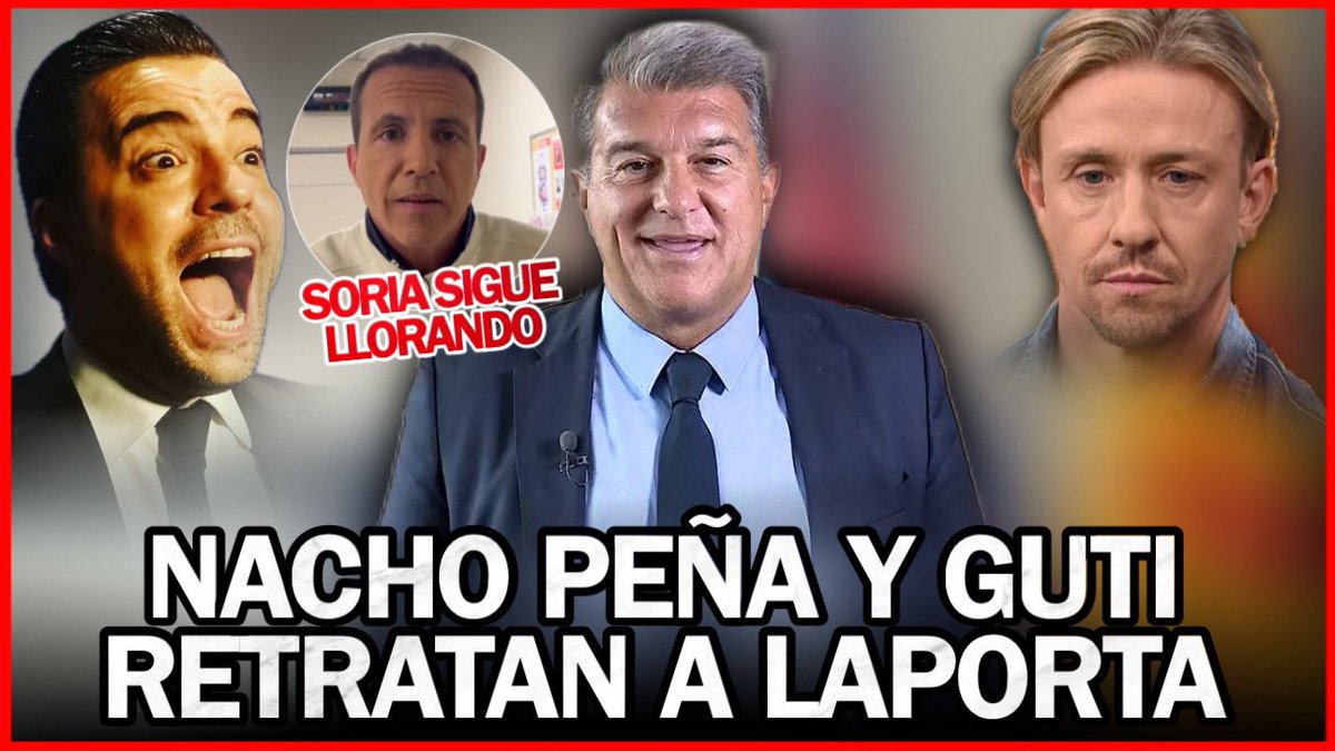 🖐️ NACHO PEÑA y GUTI RETRATAN a LAPORTA por LLORAR por el GOL FANTASMA 🤯 CRISTOBAL SORIA LLORA 😭 👉 youtu.be/o94T3qo95I0