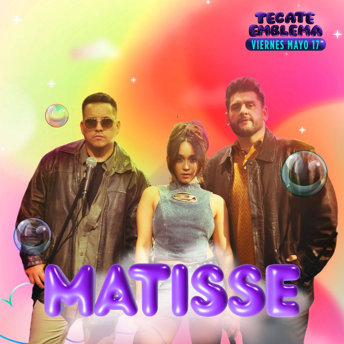 😍wow!! @Matisse_Mx en mi #TecateEmblema2024💜🤩 ¡Tenemos una cita este 17 de Mayo!✅ 🎟️Boletos en Ticketmaster: bit.ly/TEmb_inf