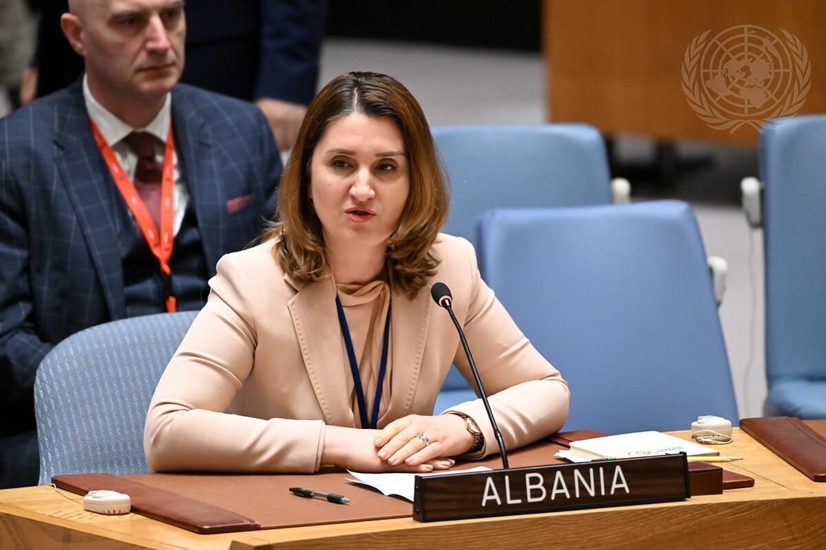 📍 At today's SC Open Debate on Conflict-Related Sexual Violence, 🇦🇱: 🔷Expressed the deep concern on the continuation of use of sexual violence as a weapon of war and as a destructive force in the society. 🔷Reiterated the support for the mandate of #SRSG