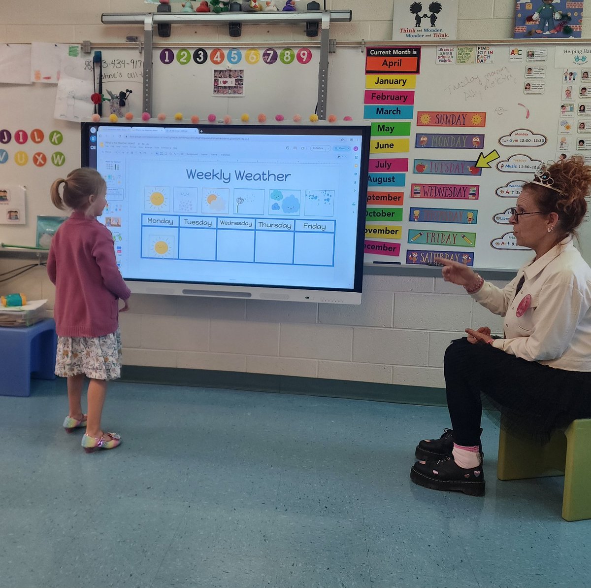 k_sliders's tweet photo. We have a new teacher in our prek team. Ms. L Career day for spirit week.  #TuckahoeRocks #TuckahoeSchool @TuckahoeAP https://t.co/CcgKWdIr1m