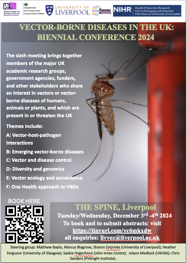 UK VBD 24 (3-4 Dec). Our 3rd keynote speaker is Dr Trisna Tungadi, Lecturer in Plant Health @KeeleUniversity, who works on plant responses to viral pathogens and insect pests; @trisna_tungadi @UkVbd. Book now to avoid disappointment! keele.ac.uk/lifesci/ourpeo…