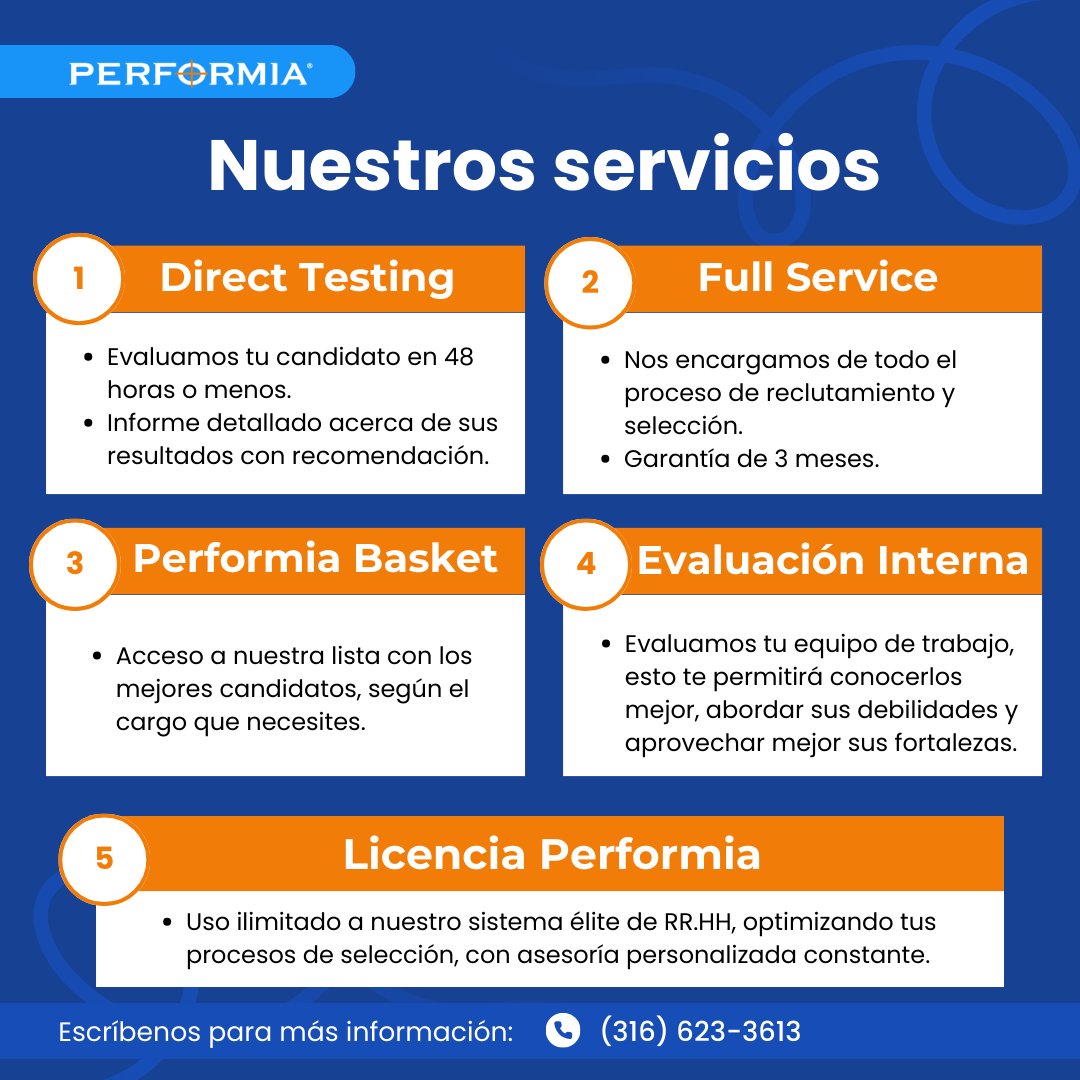 ¿Ya conoces nuestros servicios? Contamos con la mejor tecnología para SELECCIONAR TU EQUIPO PRODUCTIVO. 🚀

Si deseas adquirir más información, ingresa aquí: wa.link/s7t6az
.
.
.
.
#seleccion #recursoshumanos #rrhh #headhunter #servicios #equipo
