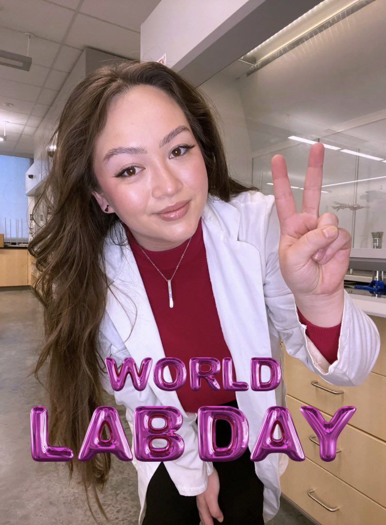 t’s World Laboratory Day! 🔬🥼🥽👩🏻‍🔬🧪

Currently reminiscing the labs I’ve been a part of these last few years and the incredible innovations I’ve been able to witness! 

#WorldLaboratoryDay