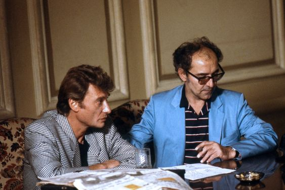 COLLAB: Johnny Hallyday and Jean-Luc Godard.