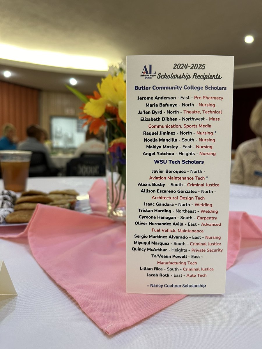 ButlerCC's tweet image. Yesterday, the @WichitaAL Assistance League of Wichita held a luncheon to celebrate 21 Wichita Public Schools (WPS) seniors who have received a scholarship to cover one year of study, books and fees at Butler Community College or WSU Tech.
