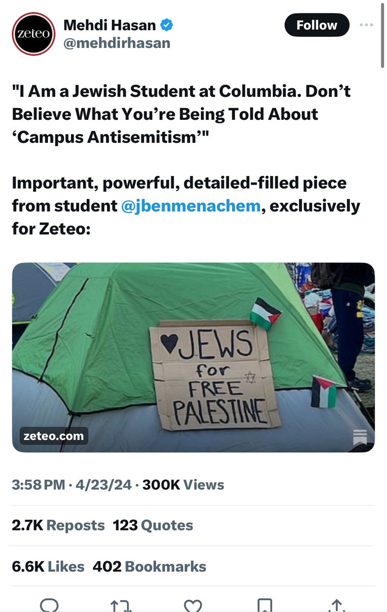 This is who @mehdirhasan is platforming to gaslight people with denials about the antisemitic mobs at Columbia.