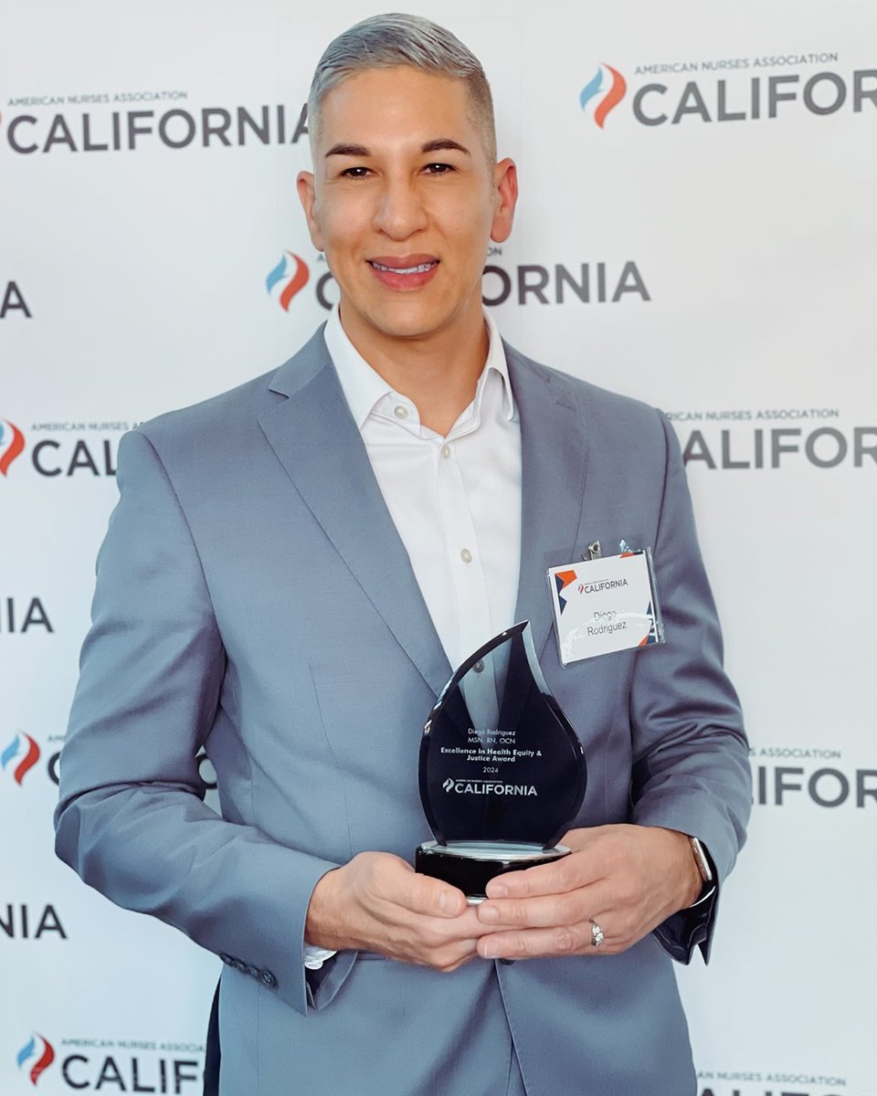 Congratulations to Diego Rodriguez, MSN, RN, OCN, Sr. Regional Nursing Director, for being honored with the 2024 ANA\C Excellence in Health Equity & Justice Award! 🎉 Diego was recognized for his tireless work to ensure equitable access to quality healthcare for all. Our