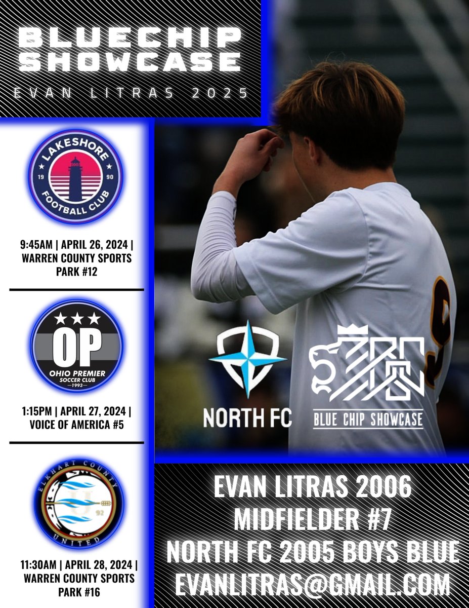 litras_evan's tweet photo. I will be attending the 24/25 NIKE
Blue Chip Showcase this weekend in Cincinnati, OH. @northfc_soccer @WJsoccer @gla_npl @USClubSoccerNPL @NcsaSoccer @ncsa @wearesoccer_oh @Sports_Recruits @WalshJesuit @TopDrawerSoccer @tony_catan @FieldLevel #classof2025 #bluechipshowcase #ohio https://t.co/AGcrQMAQnT