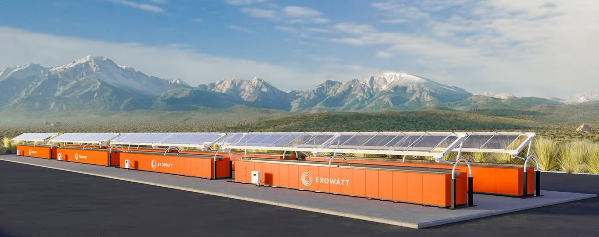 1. Exowatt (@exowatt305)

Round: $20M Seed

Exowatt provides energy for data centers to support the growing demands of AI.

Their flagship product, unlike traditional solar panels, stores solar energy in a thermal battery capable of retaining energy for up to 24 hours.