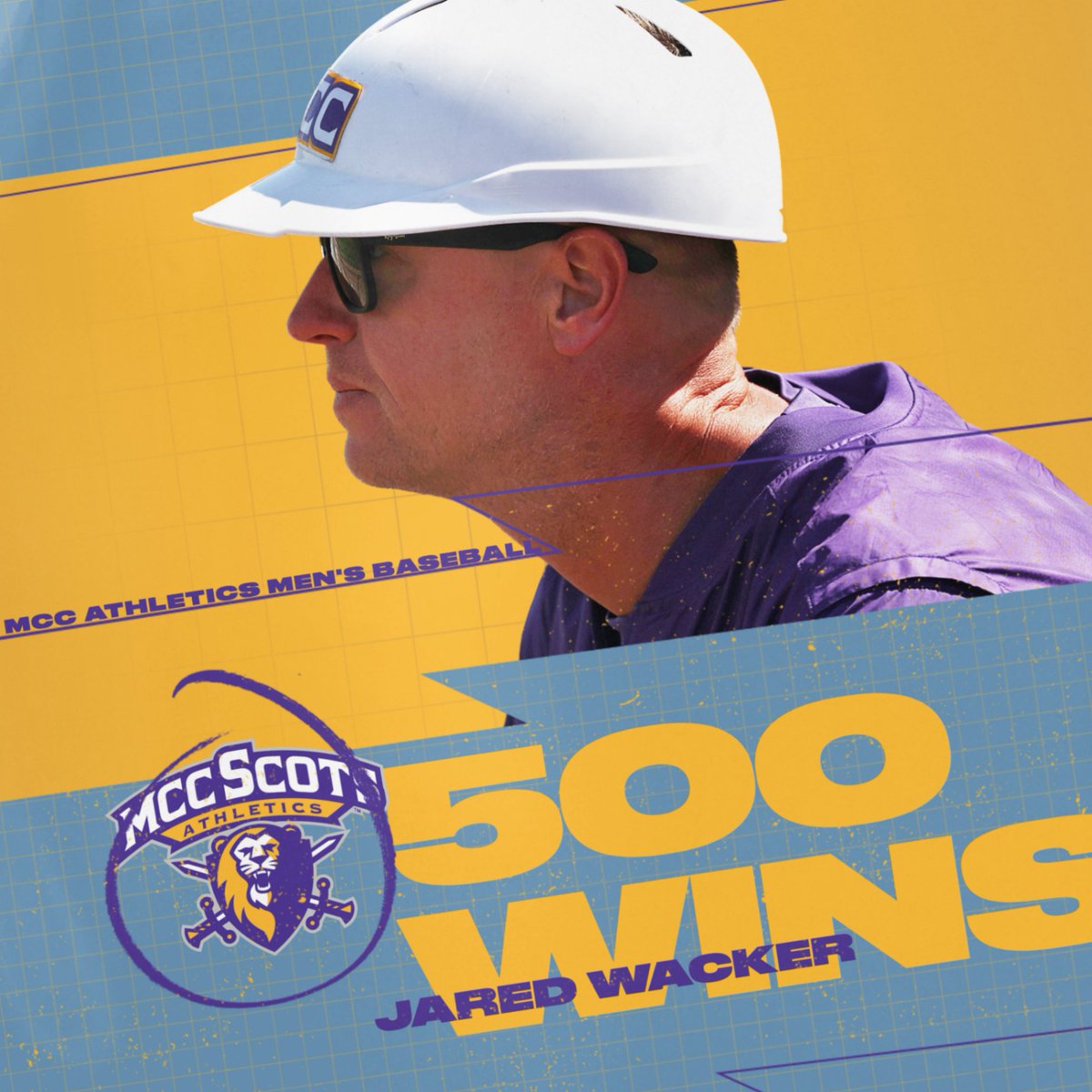 Because of determination, discipline and skill - a coach gets 500 Wins. Today is that Day!  Jared Wacker gets his 500th MCC career WIN over Elgin Community College. First game 11-1 and Second game, clinching the 500th win, 11-1. You are an example of #ScotPride, #nwherald