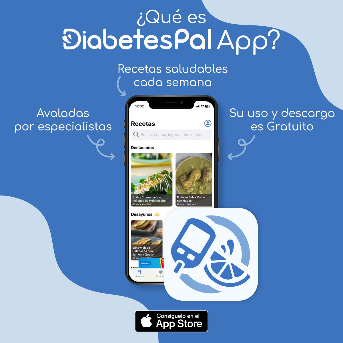 En México hay más de 13 millones de personas con diabetes. Para ellas y sus cuidadores creamos #DiabetesPal. Puedes descargarla GRATIS para tu iPhone o iPad aquí ➡️bit.ly/4d0xat1