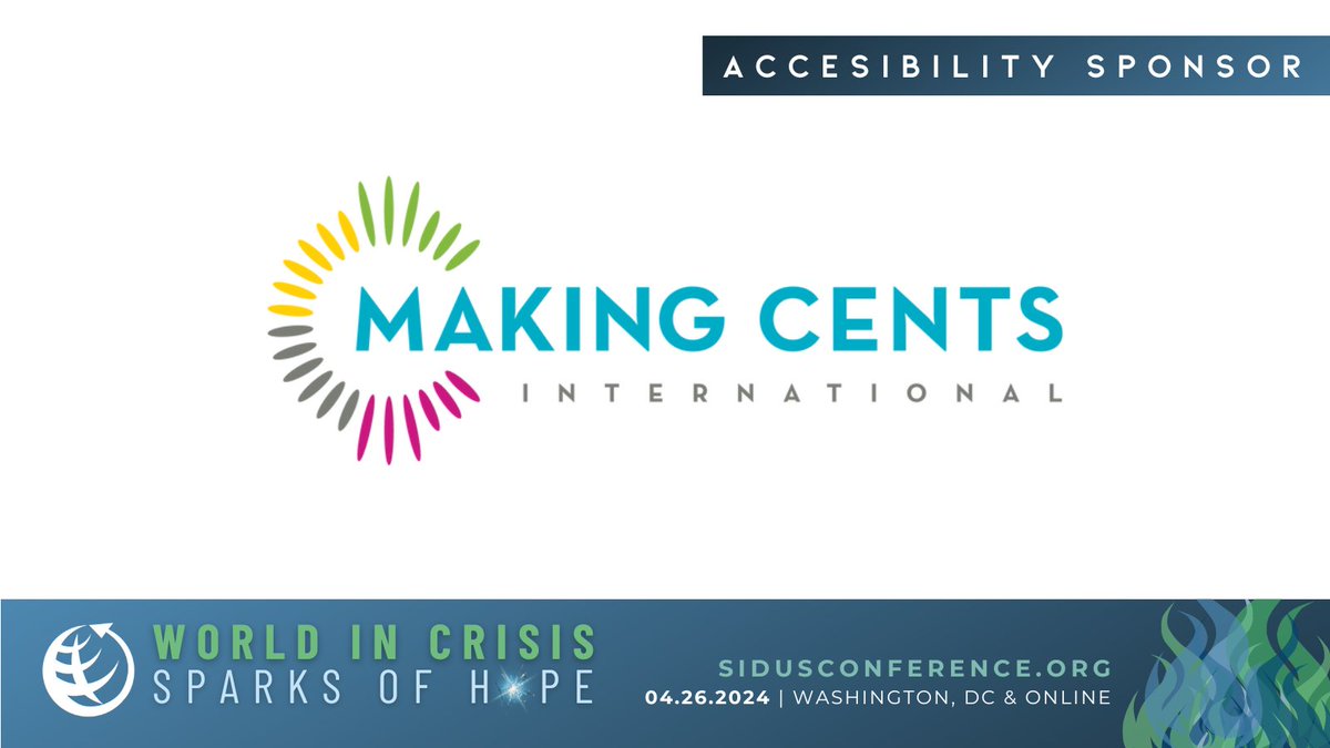 👋Thanks to our Accessibility Sponsor, @MakingCentsIntl, we'll have French, Spanish, and ASL interpretation online for our main stage plenary sessions and Pop-Up studio, as well as English closed captioning for all livestreamed sessions.

#SponsorSpotlight
