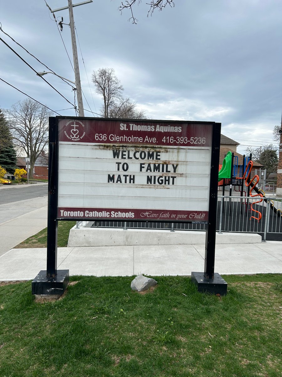 IdaMandarino's tweet image. Thank you to the STA community for participating in our Family Math Night!  It was wonderful to have so many families attend and engage in many student and teacher led math games!  #mathisfun #mathgames@TCDSB_RDAddario @TCDSB @STA_TCDSB