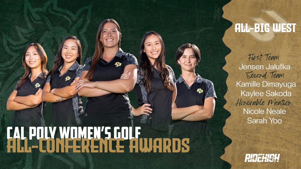 Not 1, not 2, not 3, not 4, but all 5️⃣ of our starters earned All-Big West accolades! 👏 ⭐️ 📰: gopoly.com/news/2024/4/23… #RideHigh