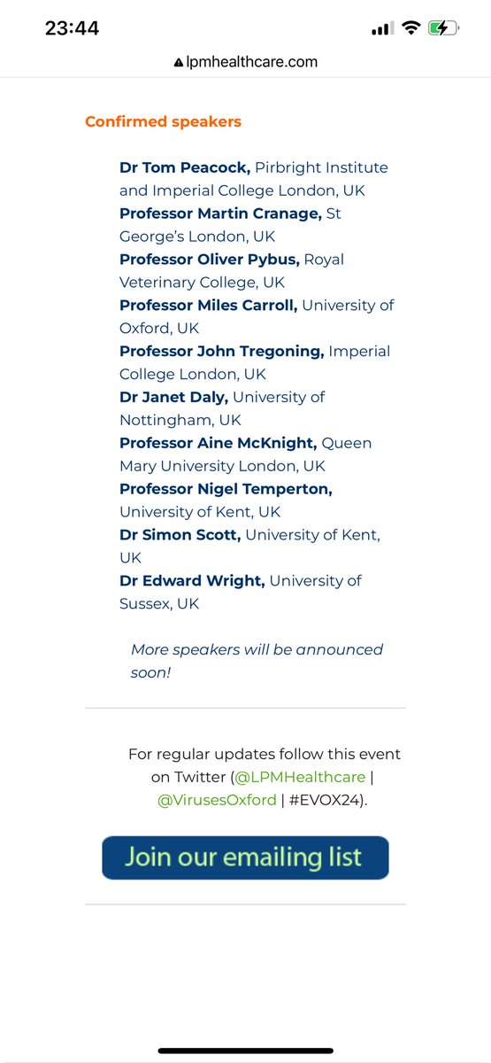 Join us on 4th Sept 2024 for Emerging Viruses Oxford symposium ⁦@LPMHealthcare⁩ ⁦@VirusesOxford⁩ #EVOX24. Send in your abstracts for offered talks and posters. More speakers will be announced soon.