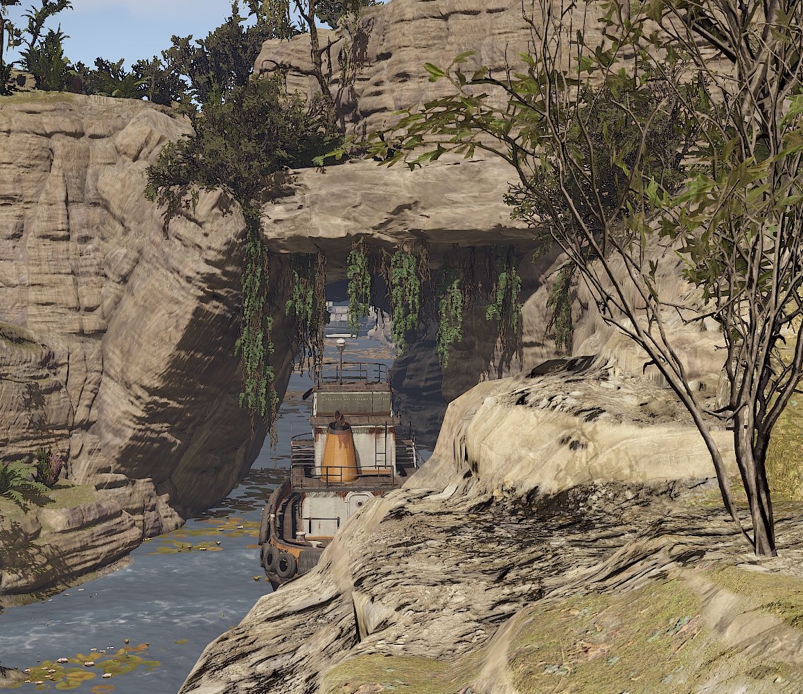 Day 10:
@playrust 
Detailed a river/tugboat tunnel Q11-S7
#thejungle