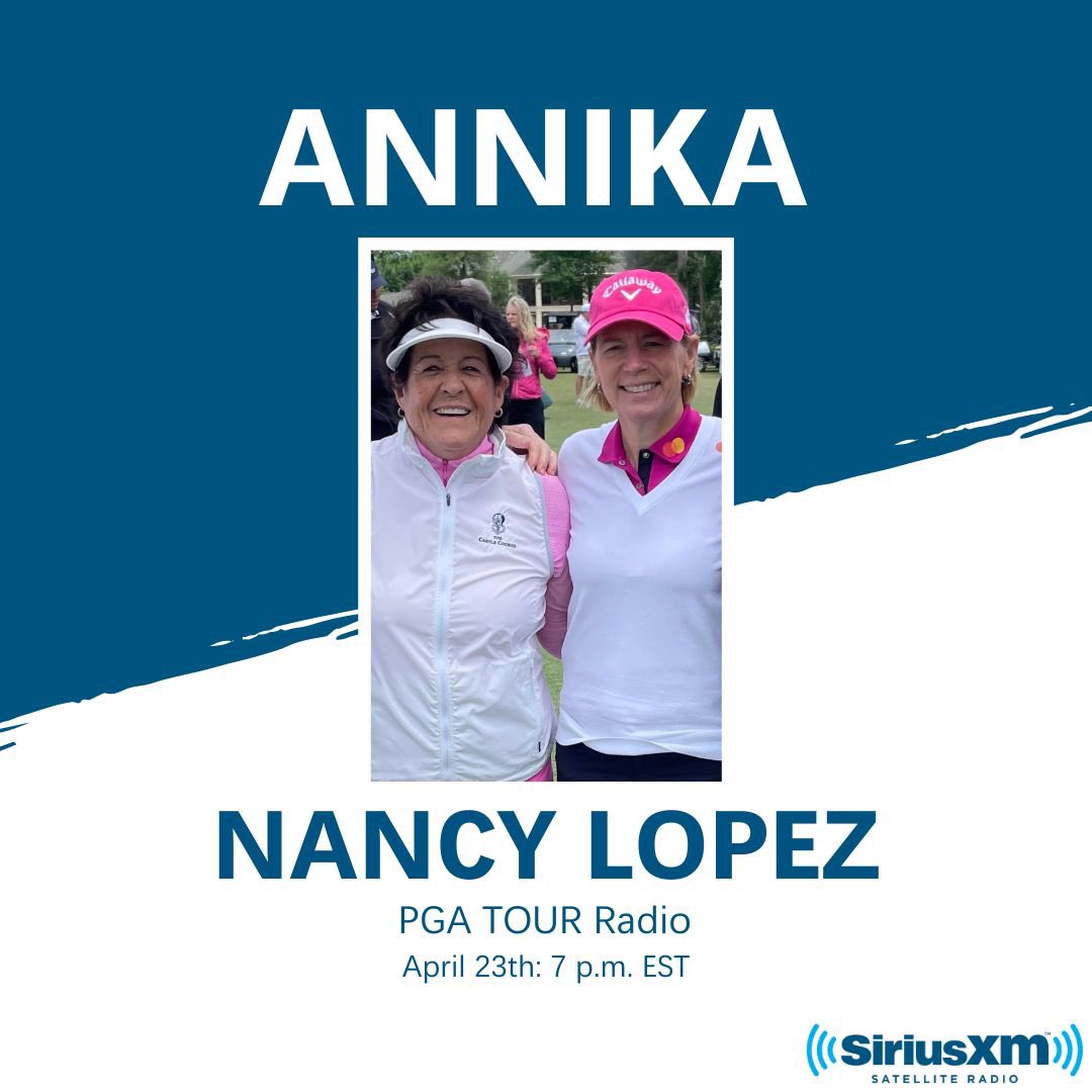 Tune in tonight at 7 pm EST as we chat with @NancyLopezWGHo1 about red hot @NellyKorda and Scottie Scheffler. 🎙️🎙️