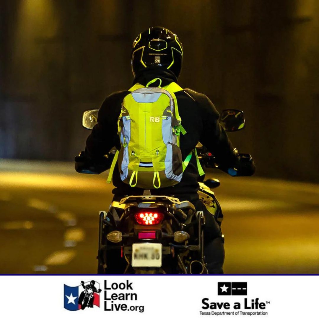 Night riding? Prioritize safety! Always use headlights and turn signals to enhance your visibility to other motorists. Wearing reflective gear adds an extra layer of protection. #StayVisible #NightRiding #EndTheStreakTX