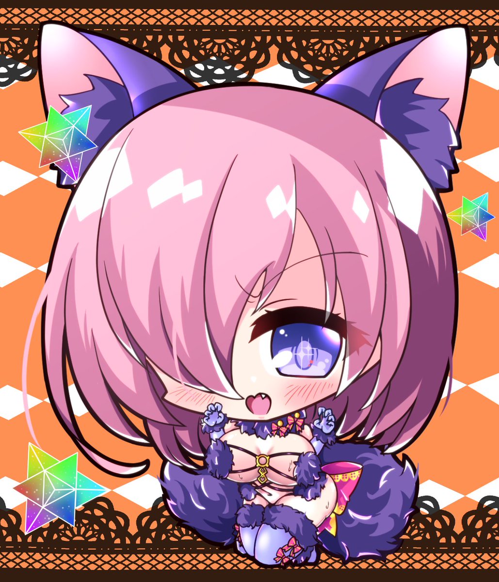 マシュ・キリエライト(Fate) ,デンジャラス・ビースト 「#私はこういう絵師です見た絵師全員参加小さくてデカいのが好き 」|でぃーじー@絵を描くのイラスト