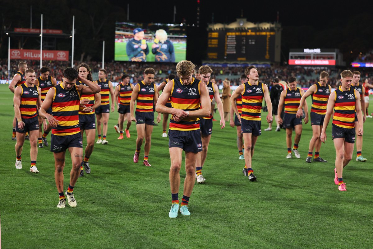 “It’d be nice if I could just pinpoint something and say ‘yep, this is the fix’.” Adelaide still struggling to pinpoint how to fix issues as frustrations persist | sen.lu/3Ql6mKj @1629senSA | #AFL