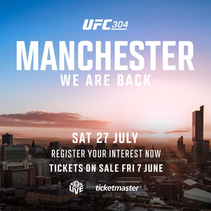 SpinninBackfist's tweet photo. #UFC304 IS OFFICIAL FOR MANCHESTER 🏴󠁧󠁢󠁥󠁮󠁧󠁿🏴󠁧󠁢󠁥󠁮󠁧󠁿🏴󠁧󠁢󠁥󠁮󠁧󠁿 https://t.co/X1AcL756mq