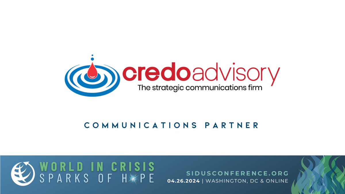 @AIRInforms @RTI_Intl 🌟We are grateful for the support of our Communications Partner, @credoadvisory, in the lead up to the 2024 #SIDUSConference.🤝

#SponsorSpotlight
