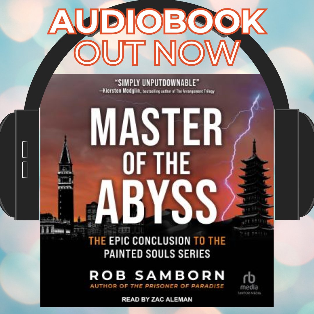The Master of the Abyss #audiobook out, making the Painted Souls family complete!

I am beyond lucky to have one of the best #narrators in the biz - <a href="/ZacAlemanVO/">Zac Aleman Voice Talent</a>.

Hang on tight for the epic conclusion. 

<a href="/BrowerLiterary/">Brower Literary</a> #booktwt #writerslift #audiobook #thriller #read #write
