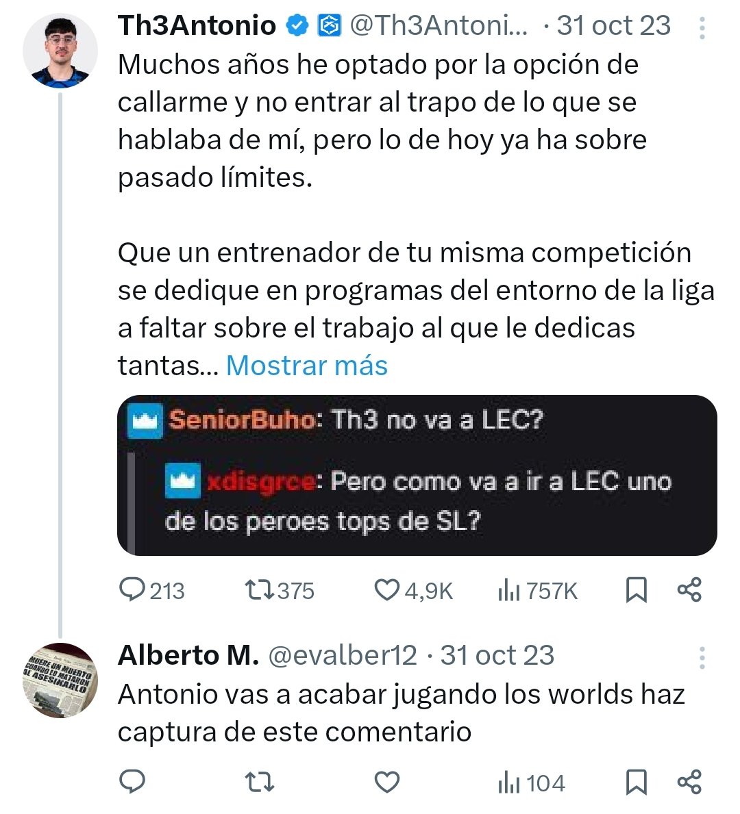 evalber12's tweet photo. @GIANTXES Yo no digo na... El siguiente paso ya sabes cuál es https://t.co/P8N4AldMuw