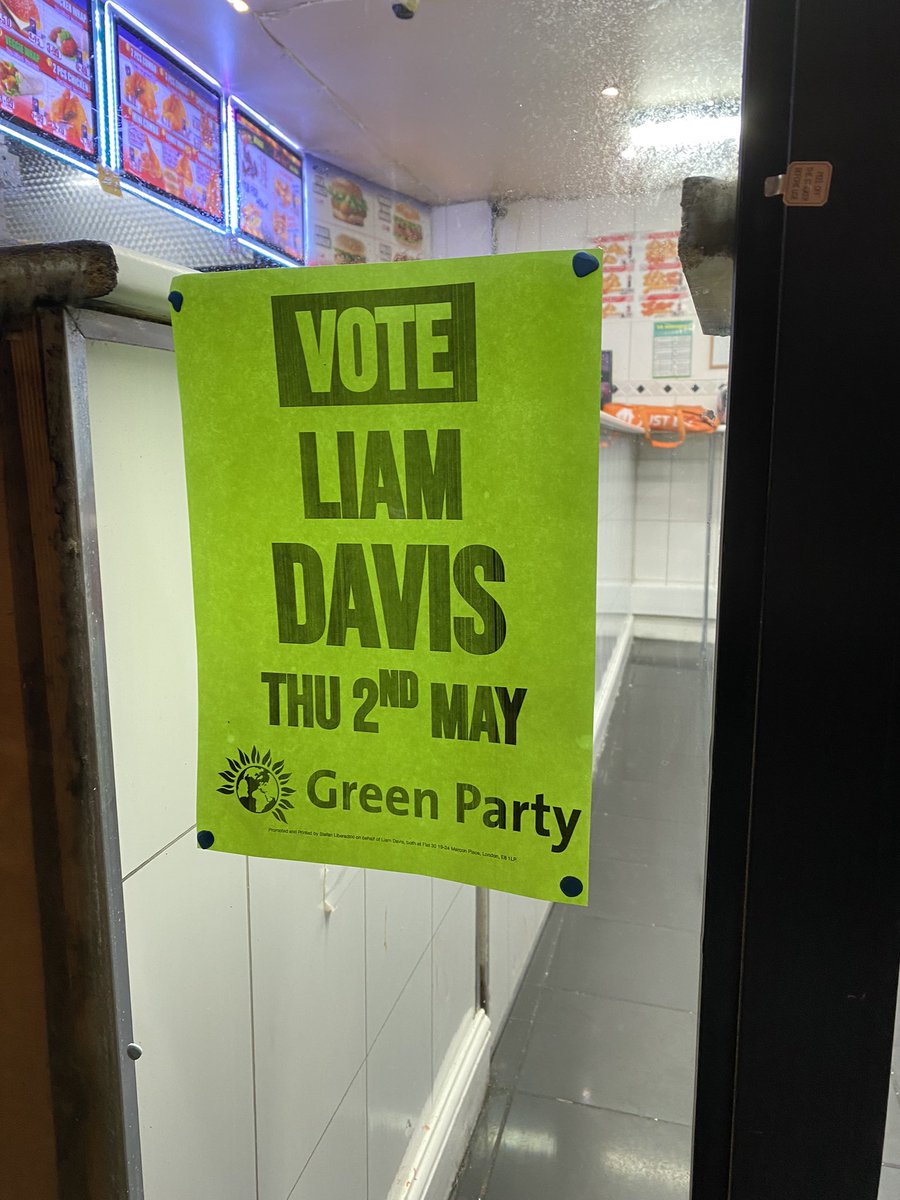 Vote for Liam Davis in Hoxton East 💚