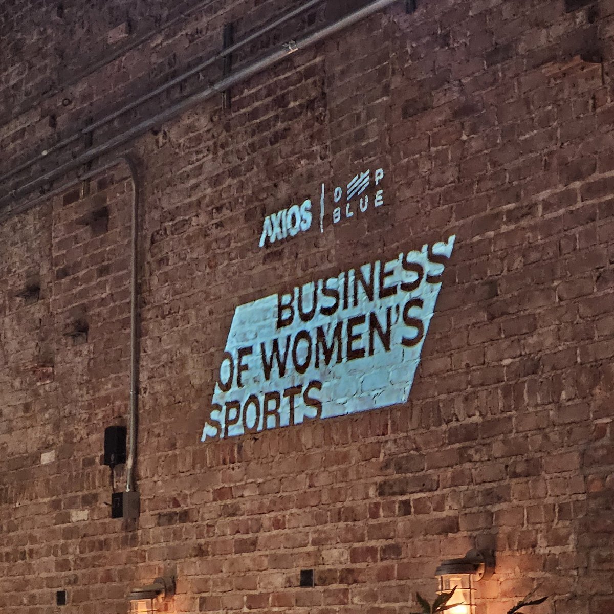 Those who weren't there missed a lot today. Thankful to our partners who were in the house not just to support but to listen, learn and find their opportunity. #nwsl    @axios #deepblue