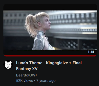 every now and then youtube sends me kingsglaive videos I watched a long time ago and I get jump scared by off model FF15 characters