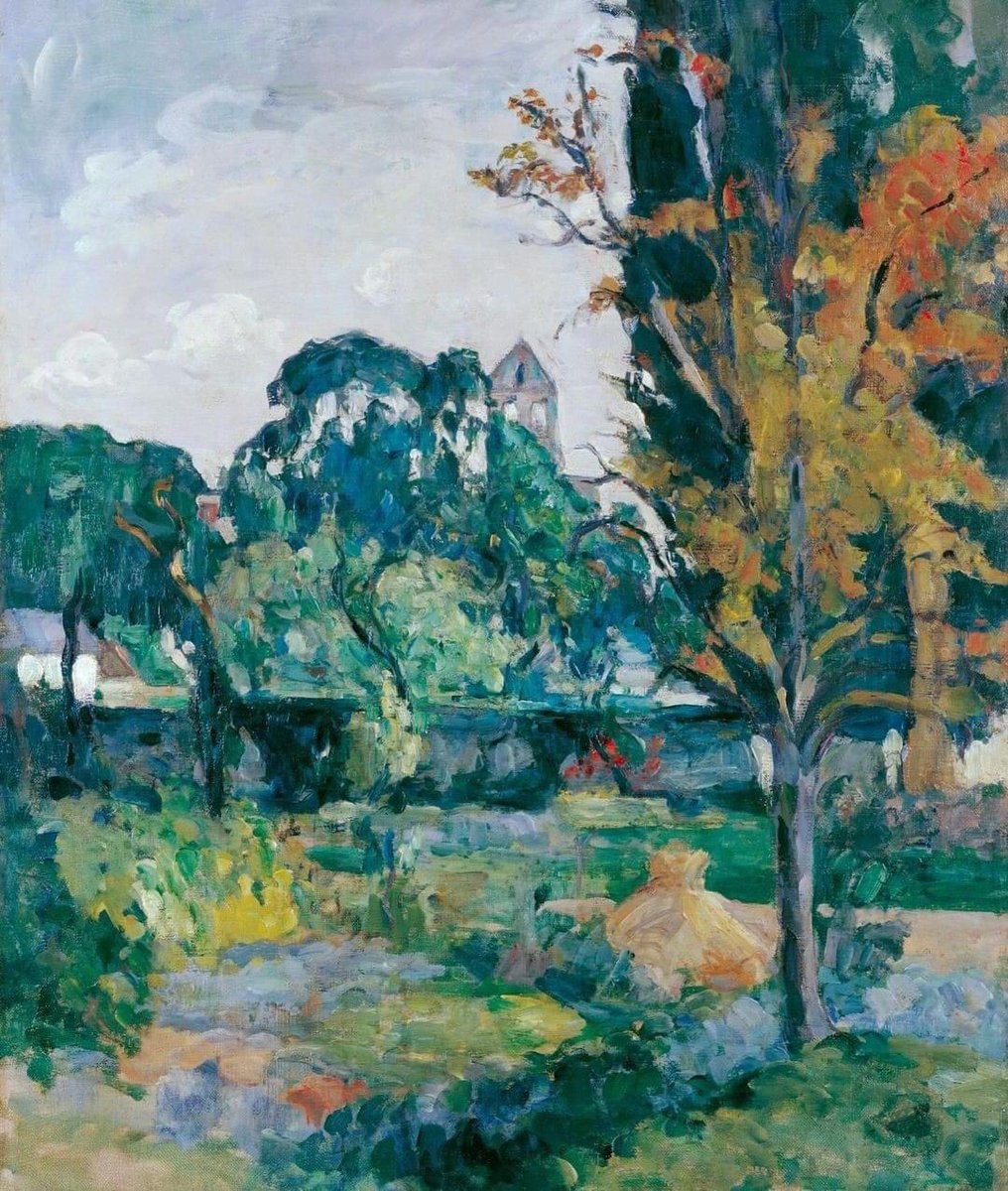 Paisaje con campanario, 1875, Paul Cezanne