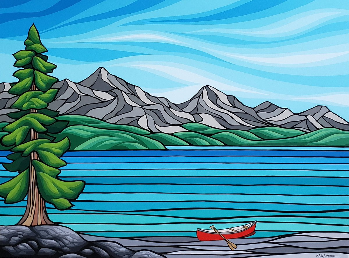 Mountainside II 30x40 acrylic on canvas