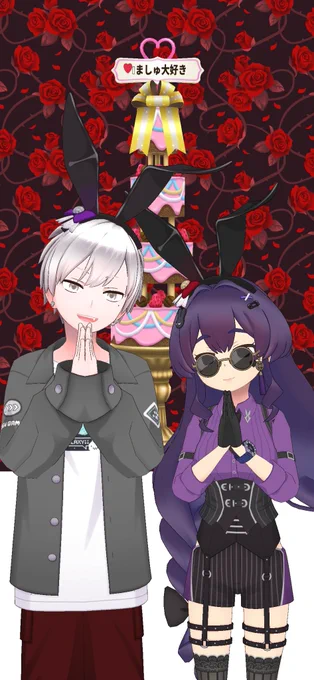 昨日はいっぱいチェキ撮れてうれしかった( ˇωˇ )バニーのお耳お揃い最高…  #ましゅといっしょ 