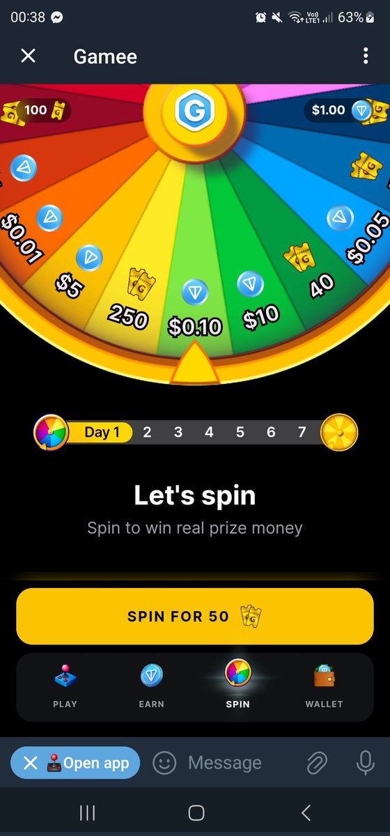 💥💥Dự án này #Binance đầu tư mới ra được 6 tiếng

Anh em vào chơi trò chơi của nó với quay mấy vòng quay free để nhận TON free nhé!!!!

t.me/gamee?start=re…

#Toncoin $TON $LOOT